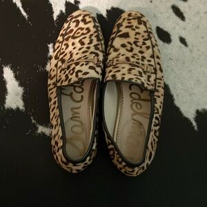 Sam Edelman Leopard Print Flats in Tan and Black
